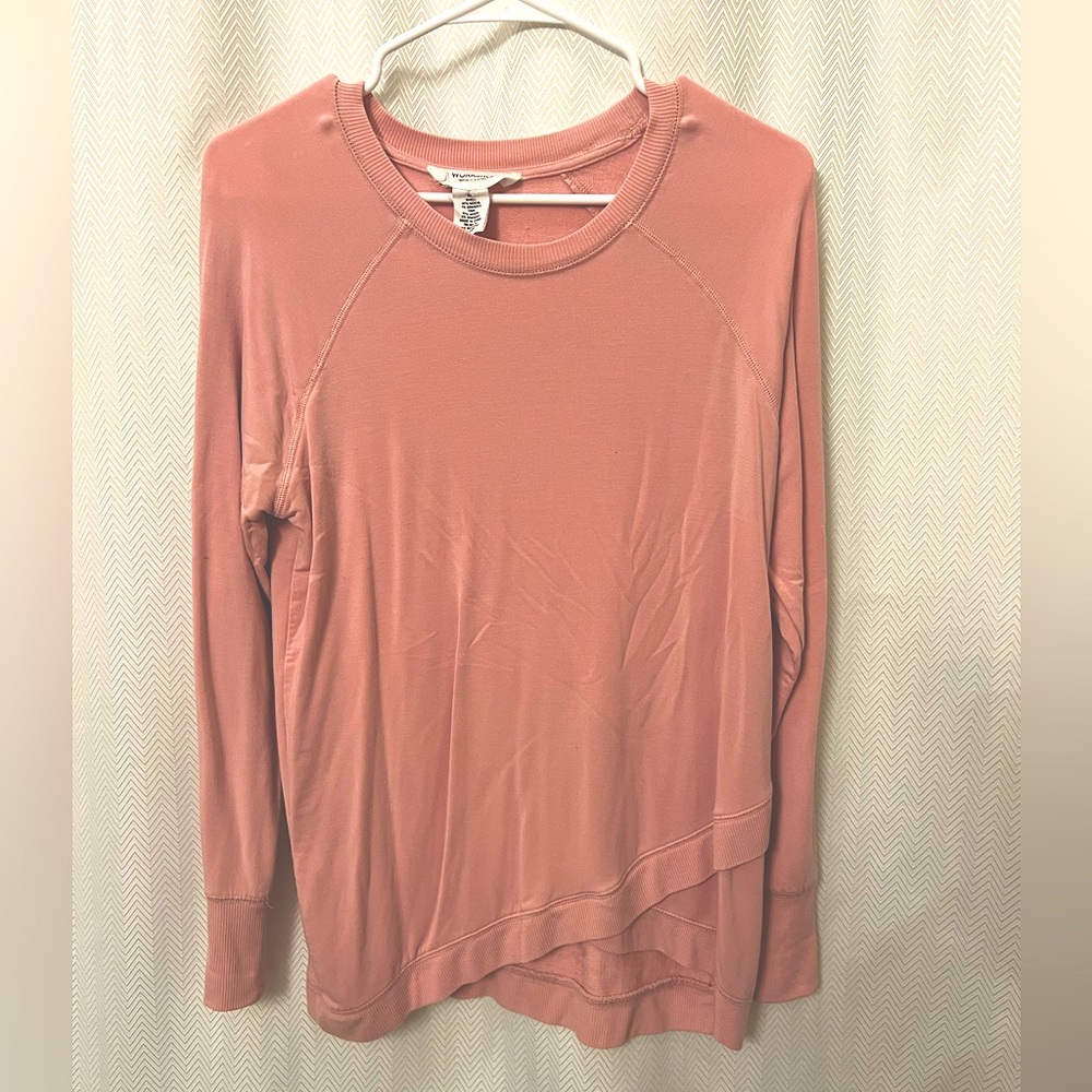 Women’s Modal/Spandex Coral Pink Sweatshirt L
